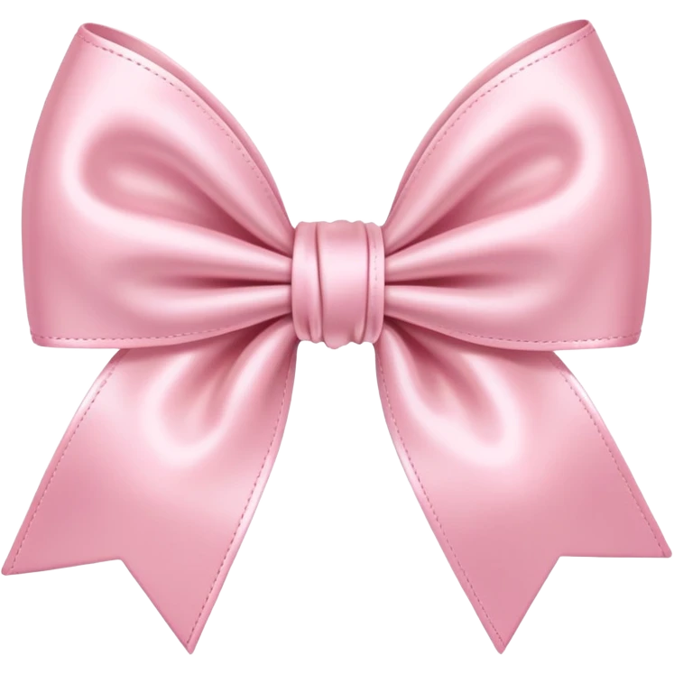 Pastel pink bow emoji