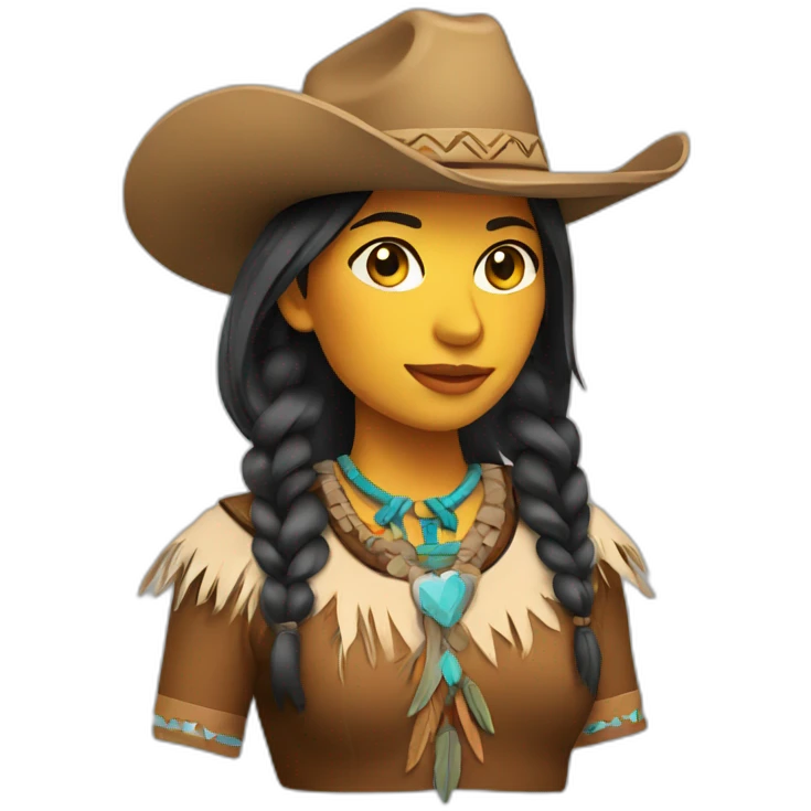 native american cowgirl emoji