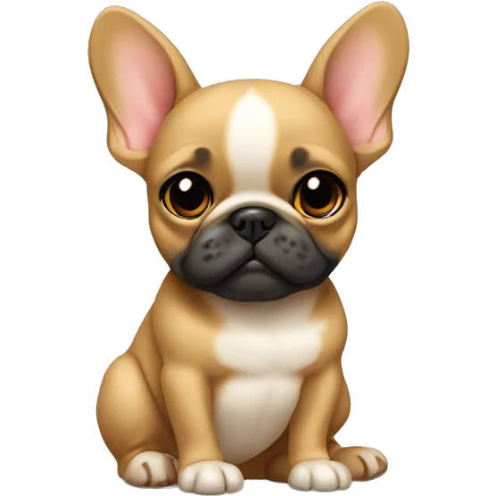Fawn frenchie sitting emoji