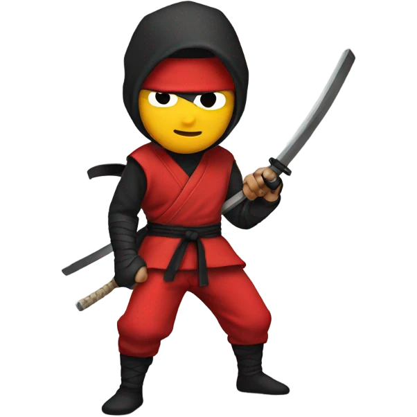 ninja in red suit emoji