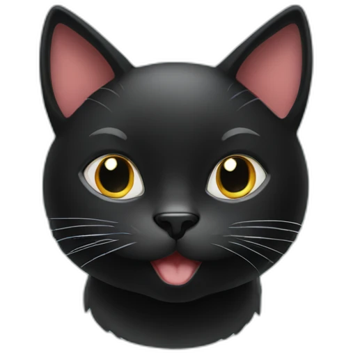 merry christmas black cat emoji