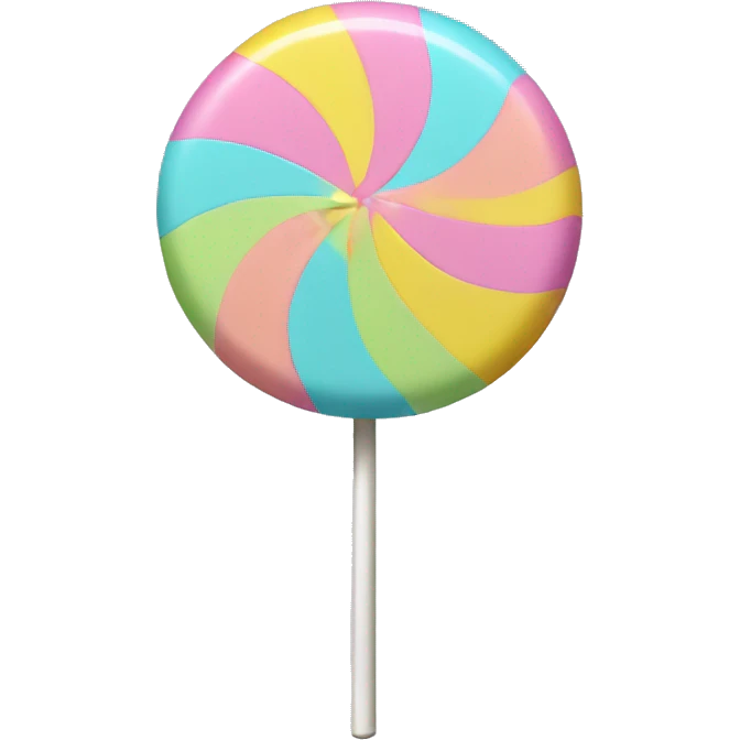 Pastel lollipop emoji