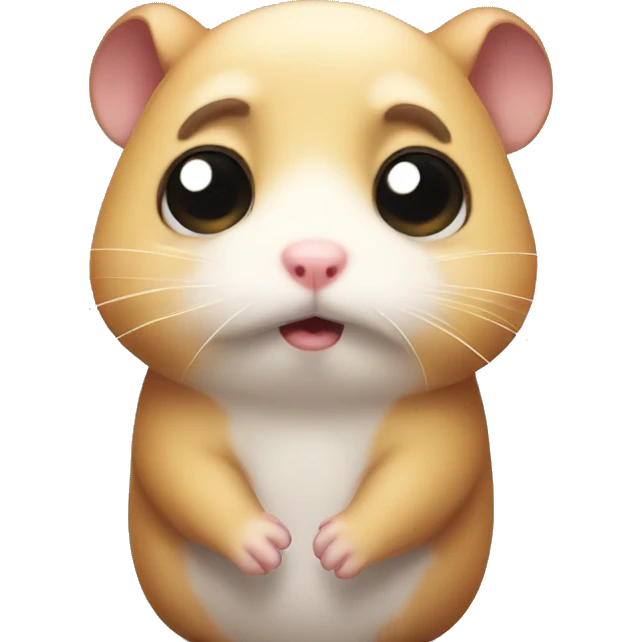 Sad hamster  emoji