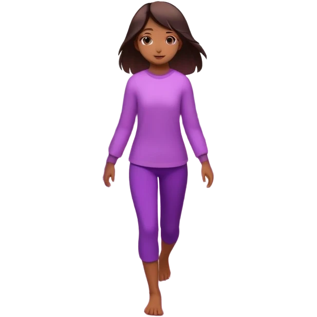 A small figure walks across a glowing bridge, holding soft pink and purple orbs in each hand—symbolizing compassion and forgiveness. A gentle heart aura trails behind them, showing healing in motion. emoji