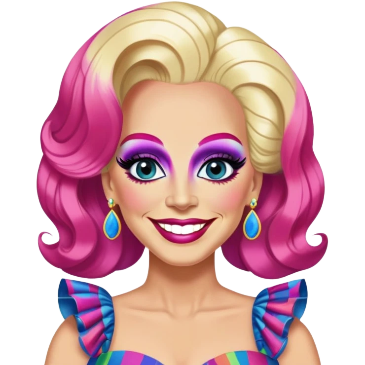 Biden as a drag queen emoji
