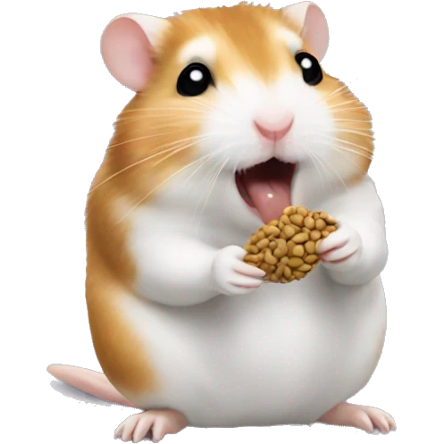 hamster eating a seed emoji