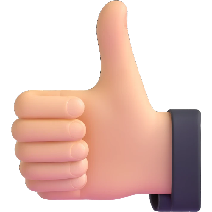 thumbs up hand emoji