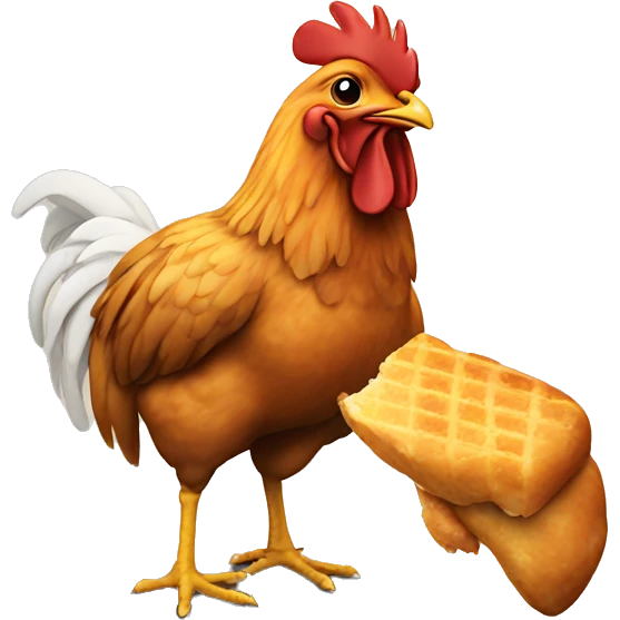 chicken eating chicken emoji