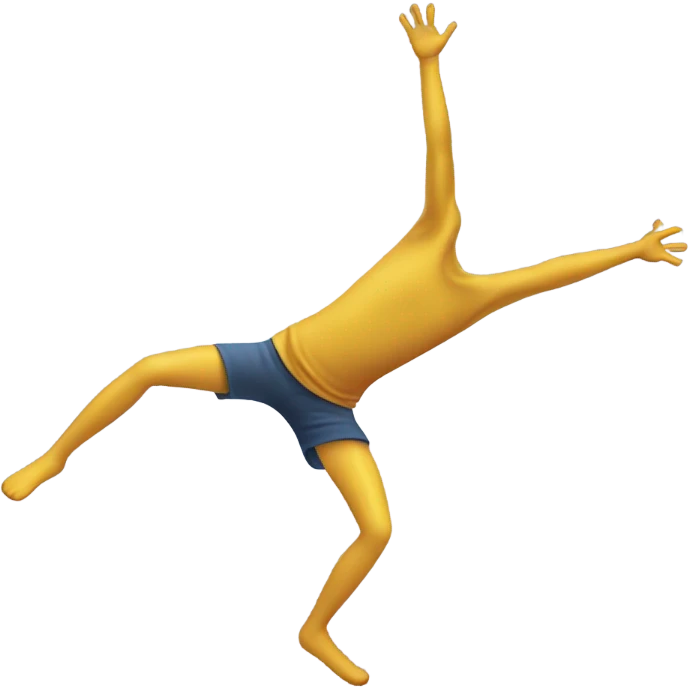 Falling down emoji