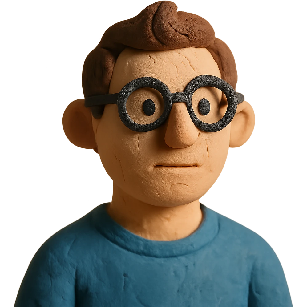 male with glasses, French cut hairstyle, brown hair emoji
