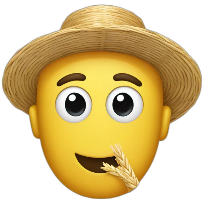 straw emoji