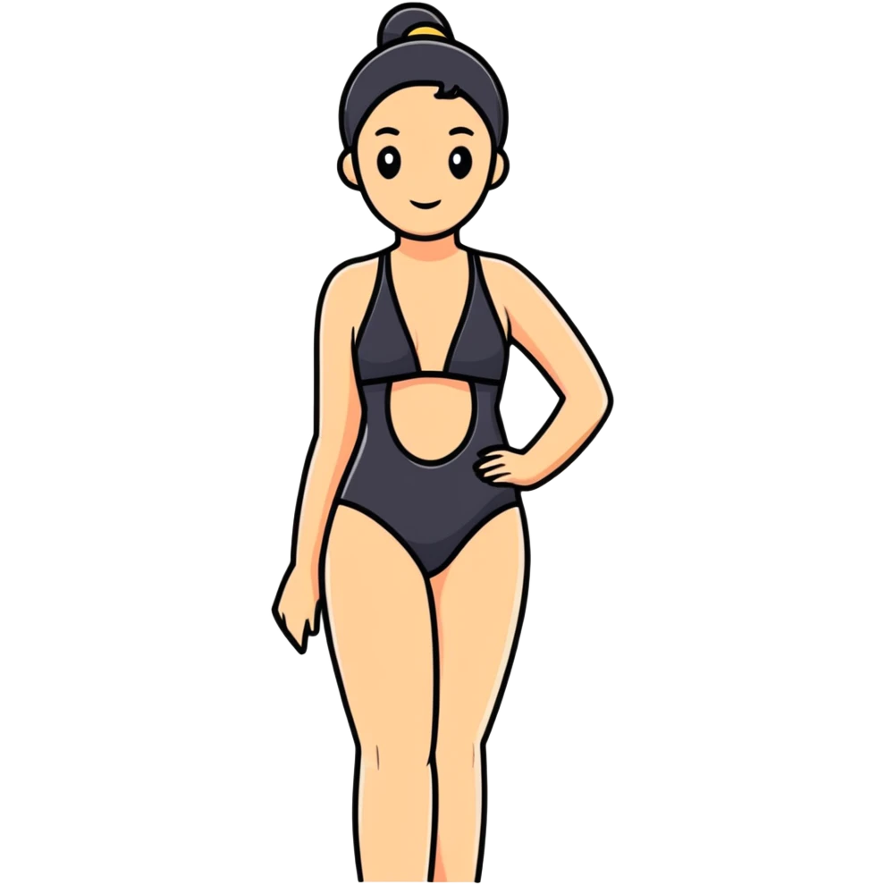 woman in swimsuit enjoying summer emoji