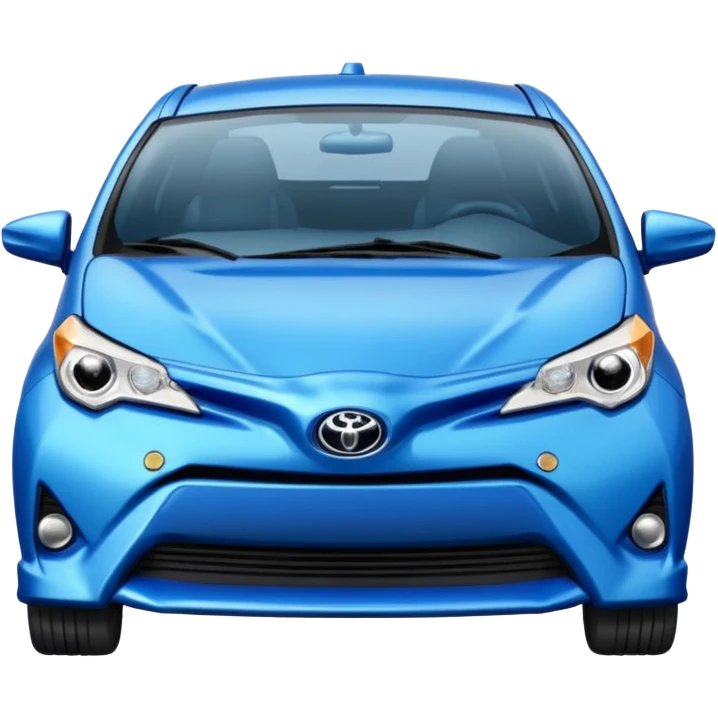 toyota chr bleue  accidentée emoji