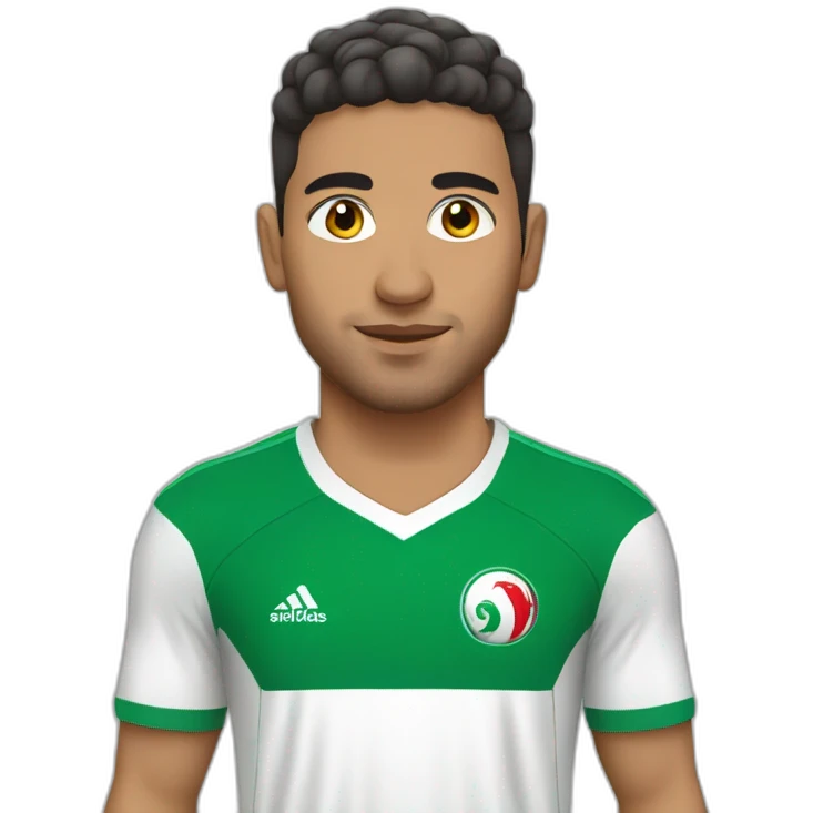 Algerian football player emoji