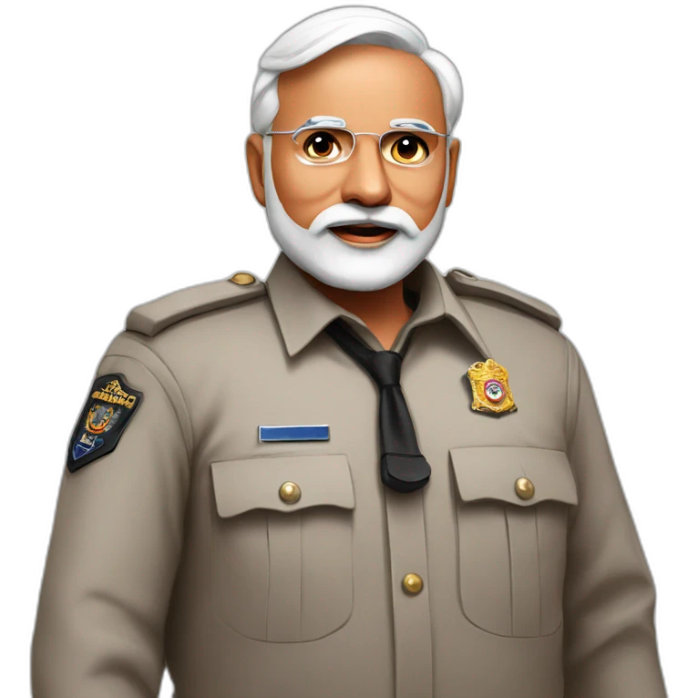 narendra modi cop emoji