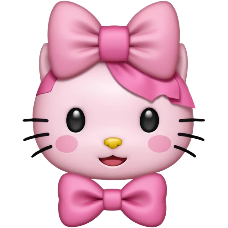 Un emoji de hellou kitty tierna emoji