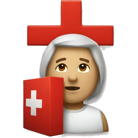 Red cross emoji