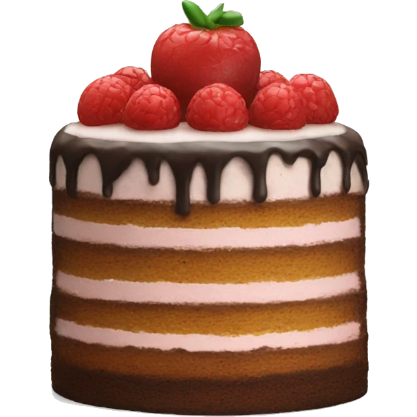 Cake with a 95 on top emoji