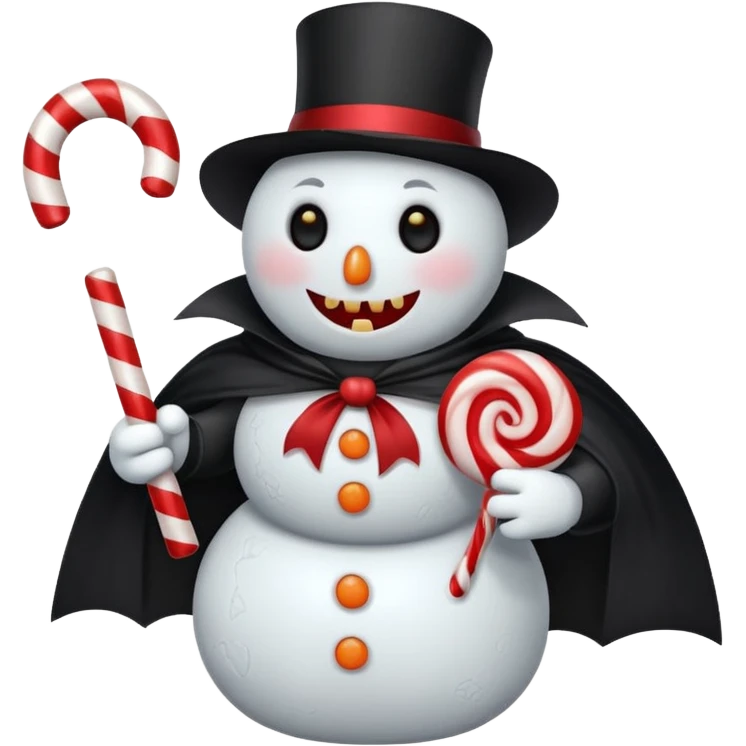 cute vampire snowman emoji