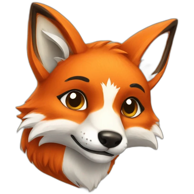 Furry fox emoji