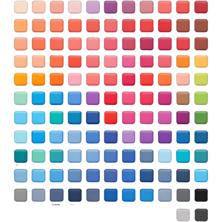 pantone color palete sample  emoji