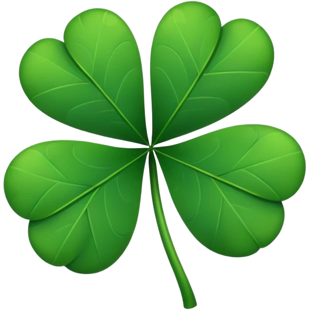 Black clover 5 leaf emoji