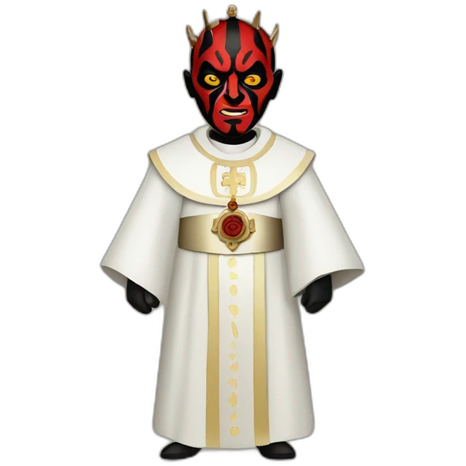 Darth maul as the pope emoji