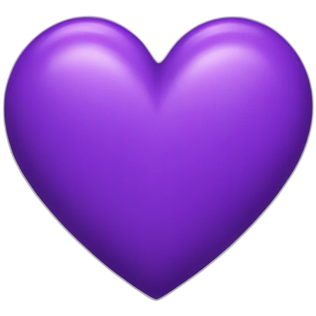 Purple heart veiny emoji