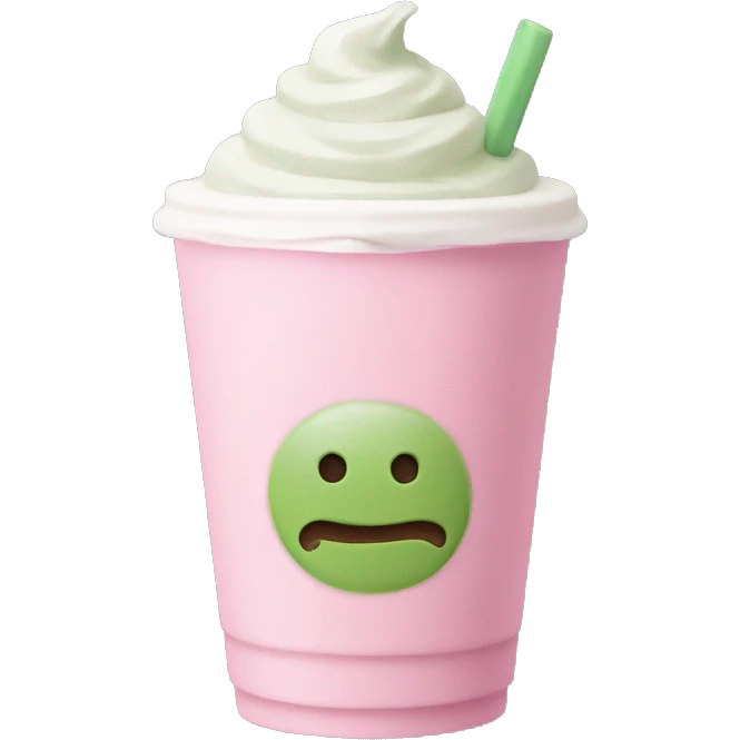 pink matcha latte emoji
