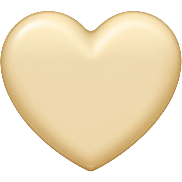 Cuore color crema  emoji
