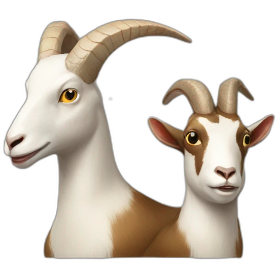 Head Duck and body goat man emoji