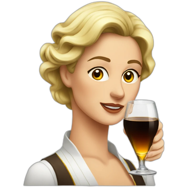 woman fernet branca emoji