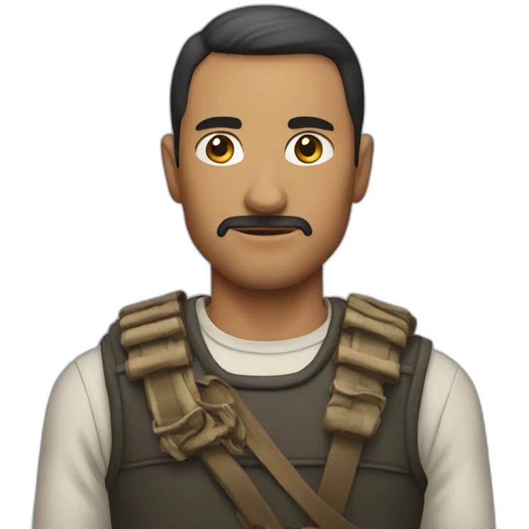 Men with sward emoji