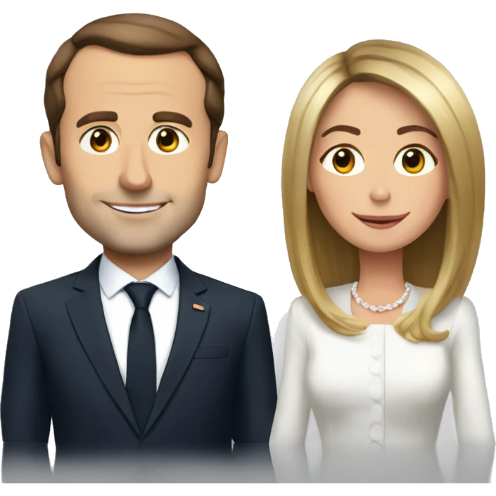 Macron avec brigitte emoji