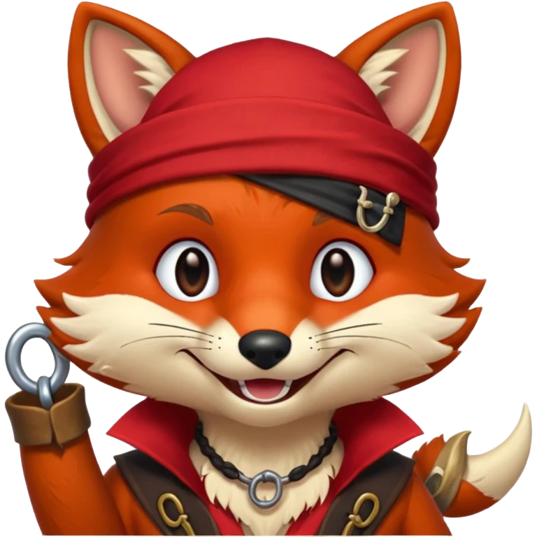 Foxy the pirate fox emoji