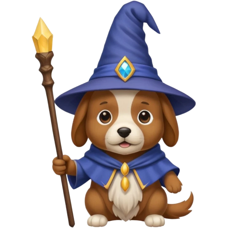 Dog wizard emoji