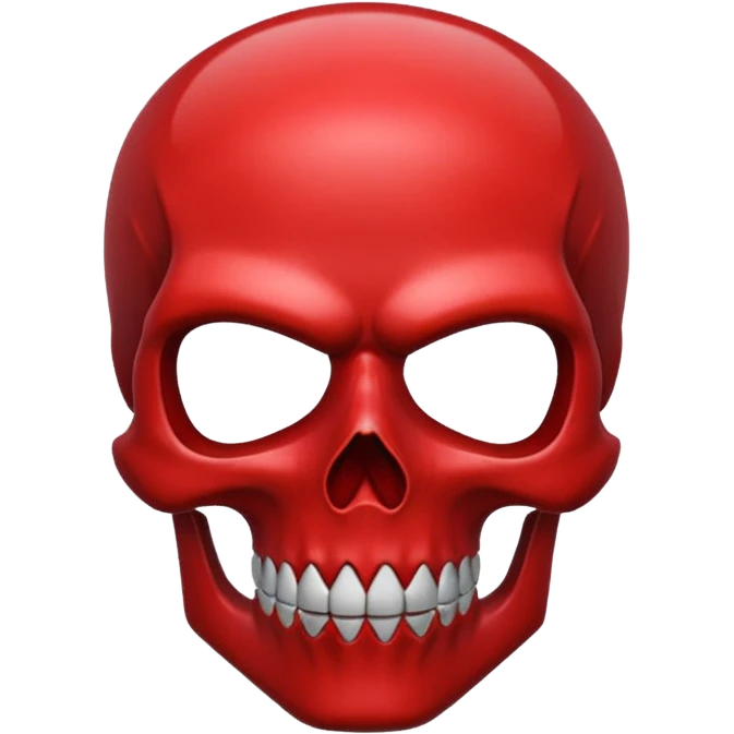 red skull ios emoji
