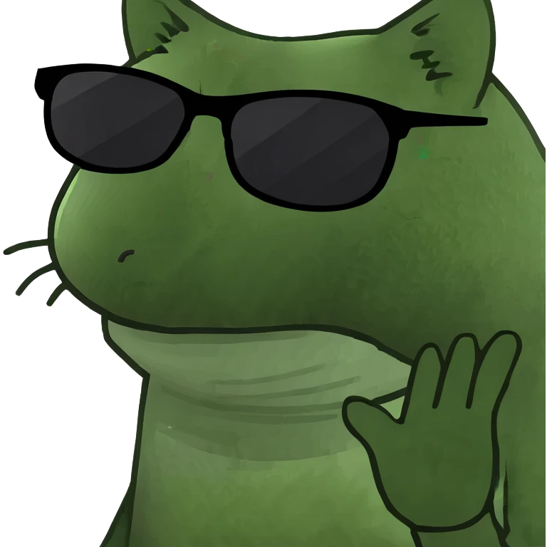 Cat with sunglasses emoji