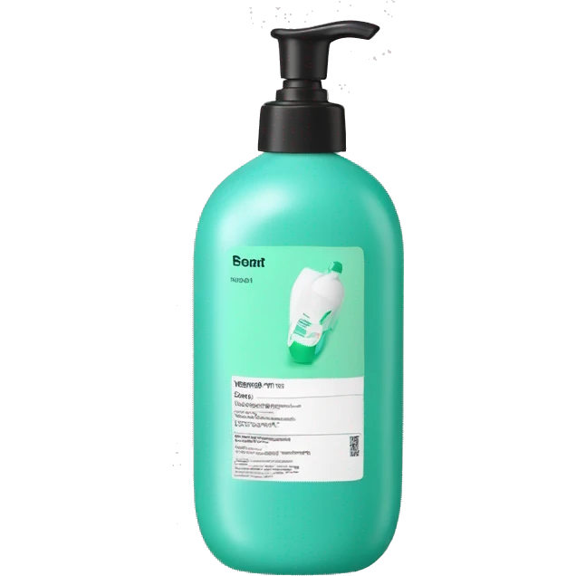 leave-in conditioner bottle with label emoji