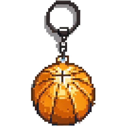 basketball keyring emoji