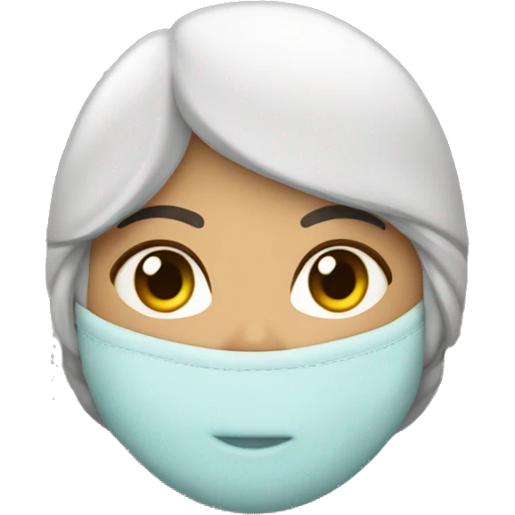 mujer morena crespa con buzo mrna emoji