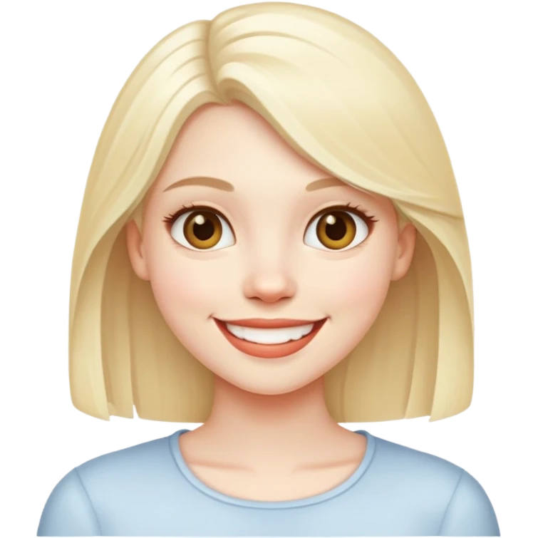slay gurl white blonde emoji