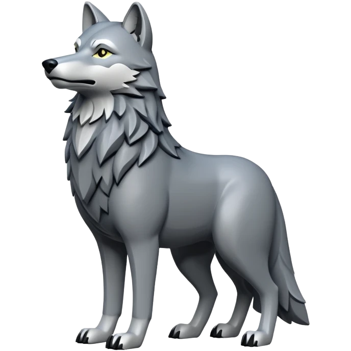 Make me a handmade version of the wolf, the symbol of the Turks  emoji