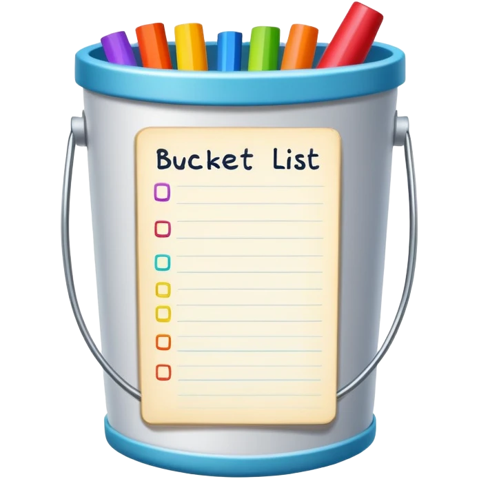 Life list bucket list emoji