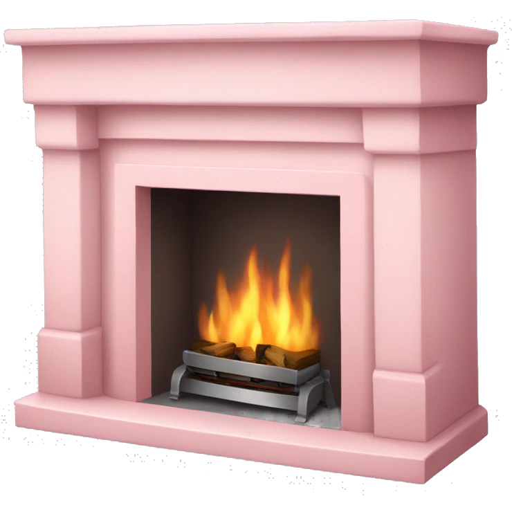 light pink fireplace  emoji