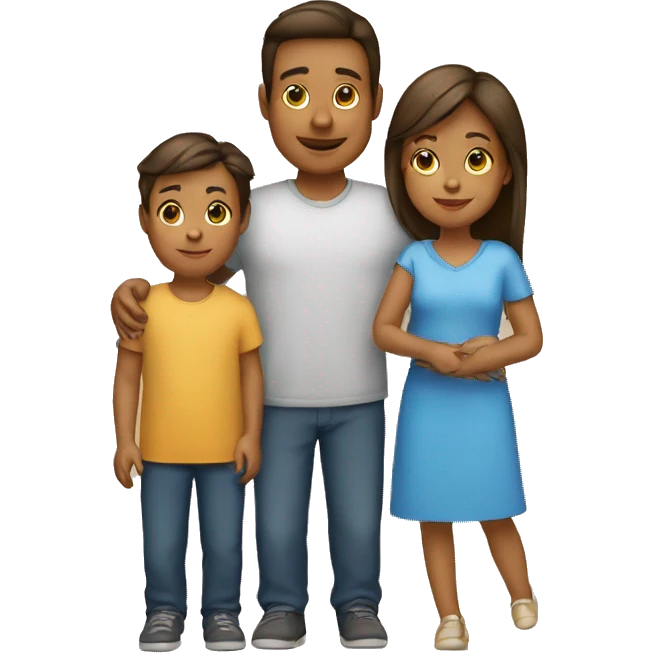 Family: Man, Woman, Boy, Girl, Baby boy emoji