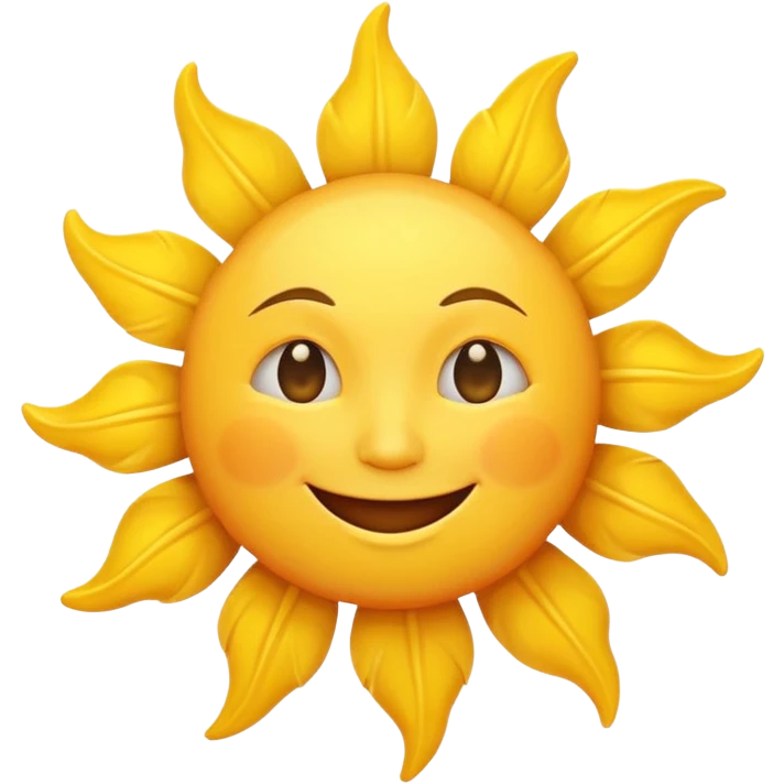 smiling sun emoji emoji