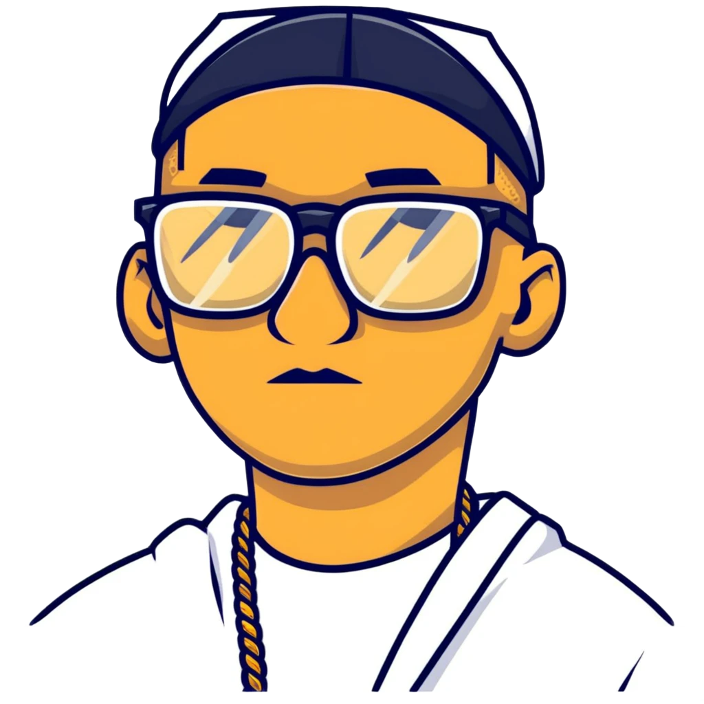 Rapero con gafas emoji