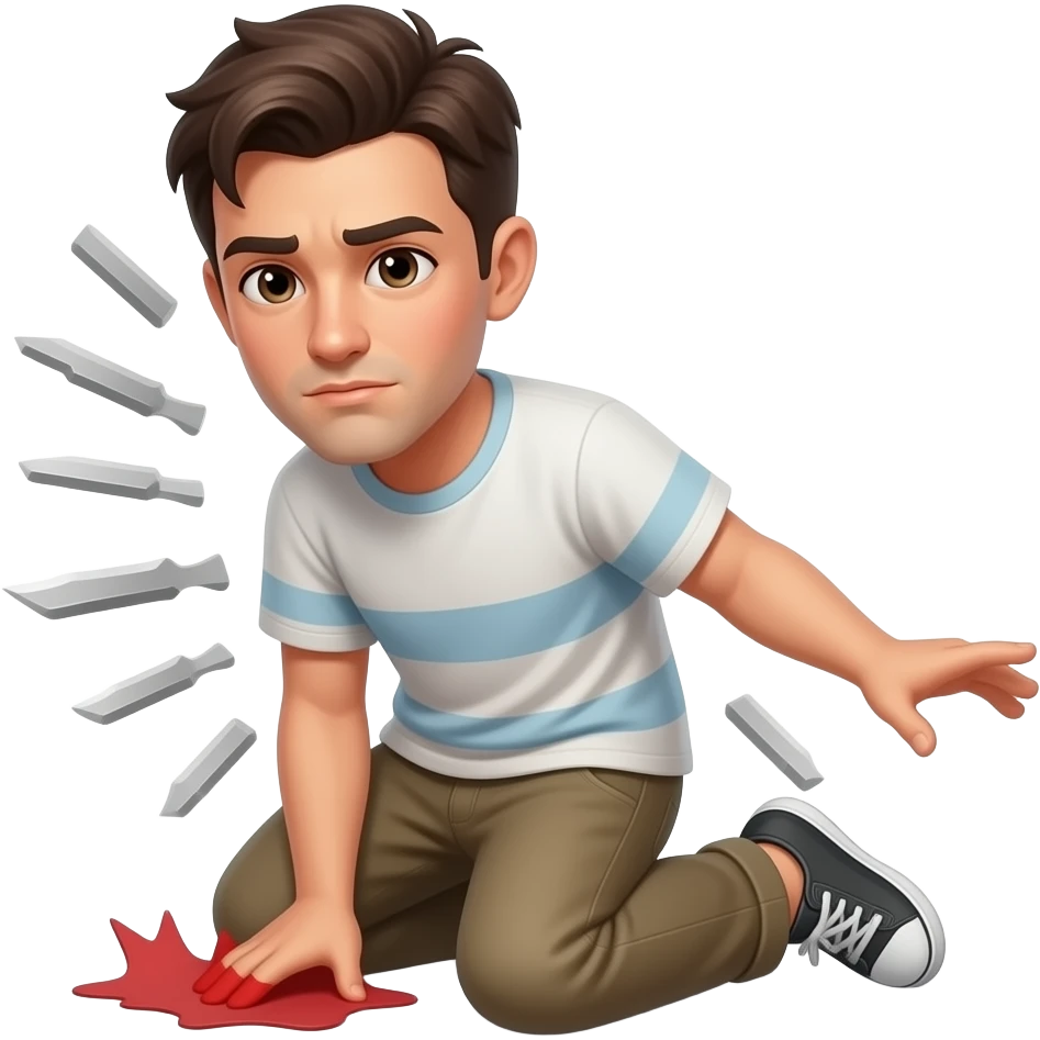 A person killing himself emoji