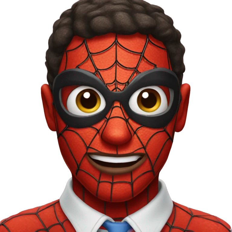 Spiderman face emoji